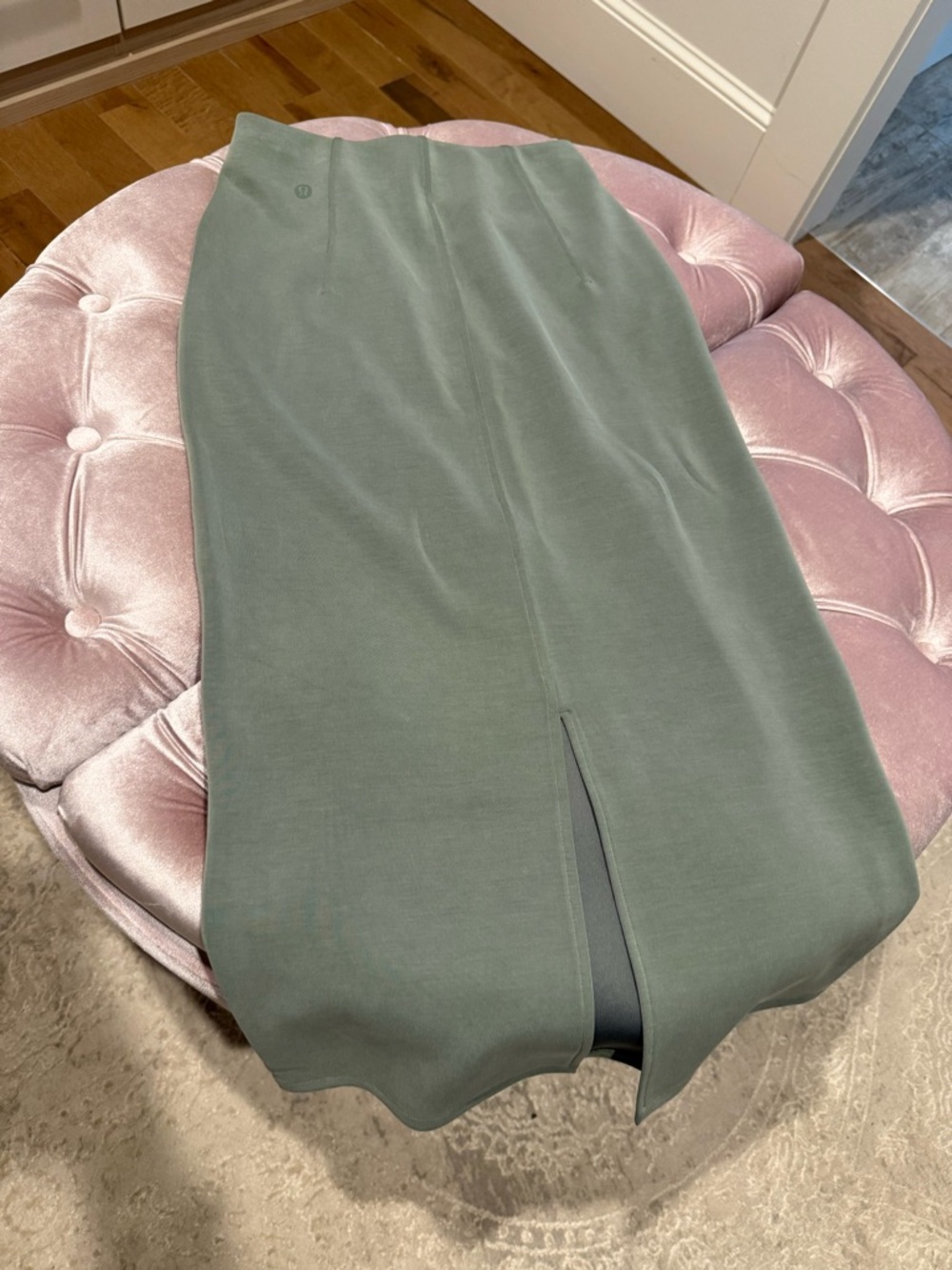 lululemon athletica Sage Green Midi Pencil Skirt with Back Vent